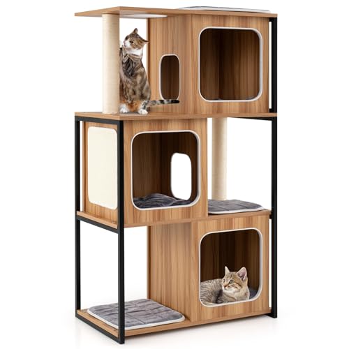 PETSITE Árbol para Gatos de Madera 52 pulgadas miniatura 1