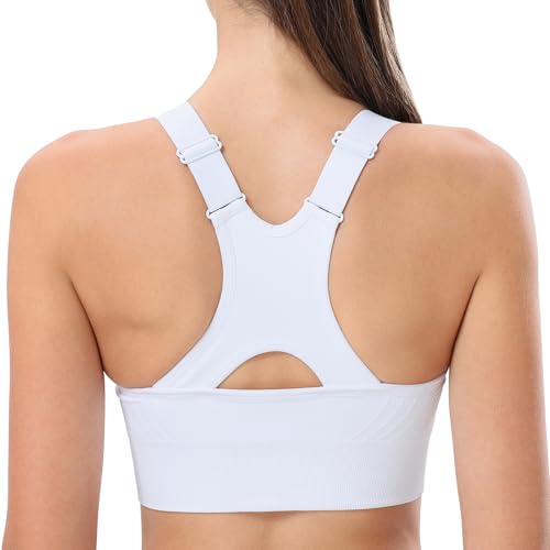 Image of Sports Bra, Workout Tops for Women, Medium Impact Strappy Padded Sports Bras for Women High Support
