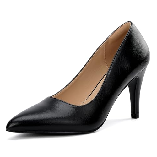 Women's Closed Toe Heels Dress Pointed Toe Pump Shoes