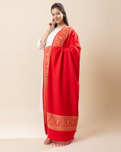 Image of Wrap me Warm Shawl for Women | Soft Viscose Acrylic Poly Wool Shawl - Warm & Lightweight Winter Wrap - Stylish Ethnic Stole for Women - 1010