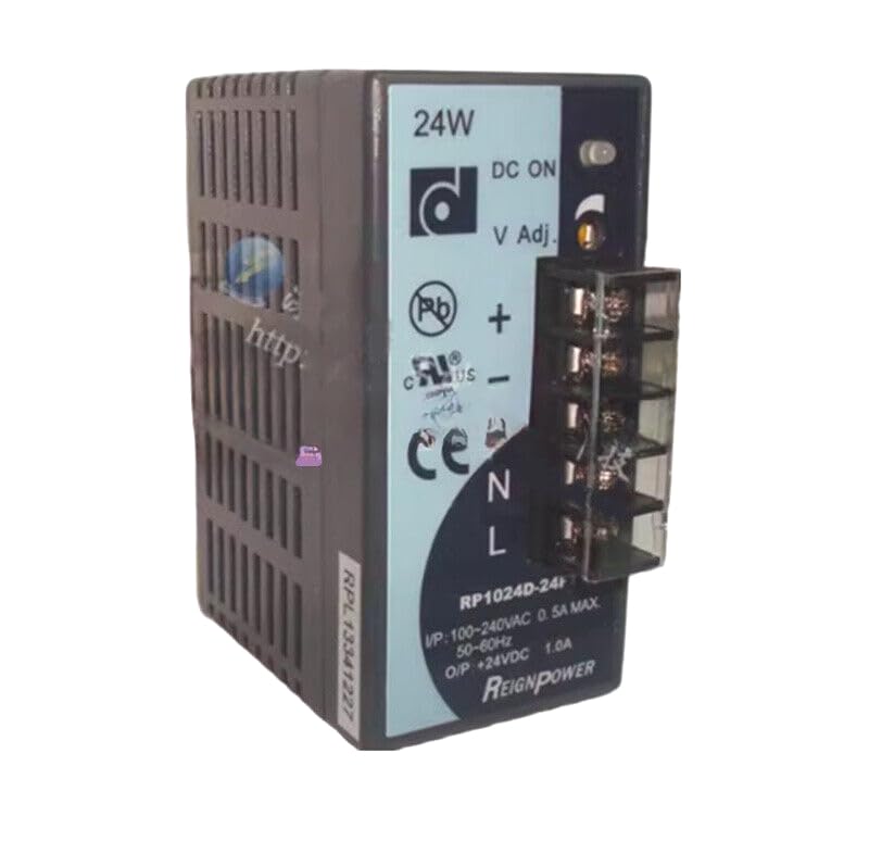1-Piece New for RP1024D-24ft DIN Rail Switching Power Supply 24W/24V/1A