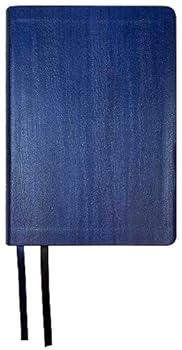 Imitation Leather NASB Large Print Compact Bible, Blue, Leathertex, 2020 text Book