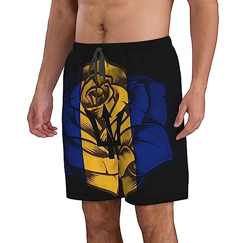 Men's Swim Trunks Funny Beach Board Shorts Quick Dry Drawstring Shorts Swimming Trunks2