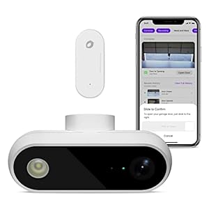 OCCHI Smart Garage Door Opener with Camera, Smart Garage Control, Security+ 2.0 Compatible, Detects Open/Close Status, Support Yellow&Purple Button, 2.4Ghz WiFi, No Monthly Fee, Compatible with Alexa