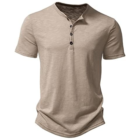Chemise Henley LucMatton Kaki Cover