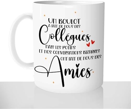 Mug Collègues Devenues Amies - Tasse Cadeau Personnalisée - Idée Cadeau