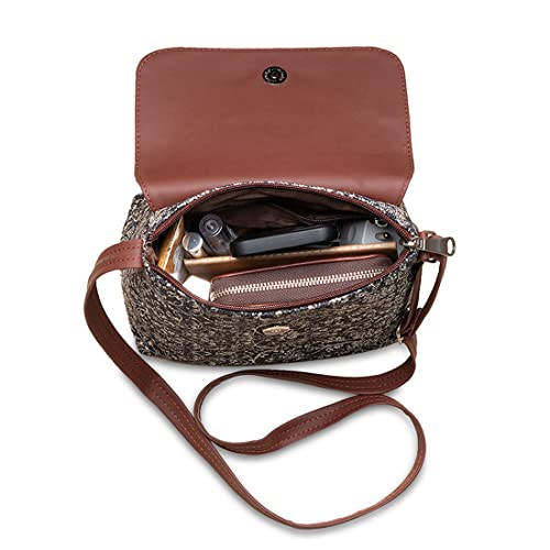 ZOUK Flap Sling Bag | Crossbody Bags for Women | Women's Handbags | Stylish | Vegan Leather Evening Bag | Travel & Office Use | Purse and Wallet