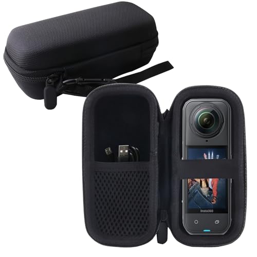 WERJIA 収納ケース 対応 Insta360 X5 /X4 防水360度アクションカメラ保護収納ケース