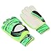 SPYMINNPOO Soccer Gloves, Prevent Slip 1 Pair Goalie Gloves D for Adults (Green)