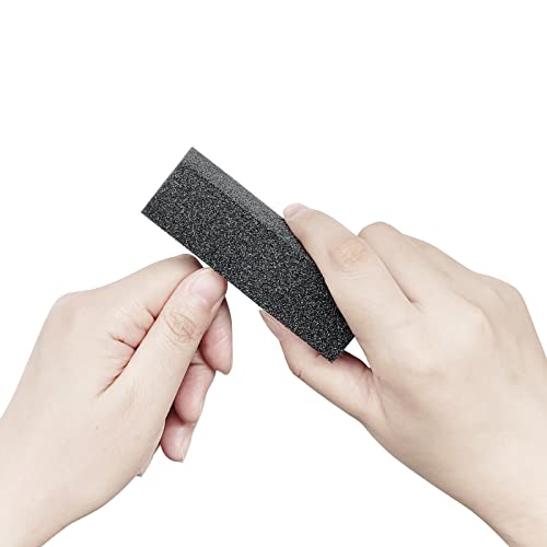 Heeyaa 10 Pcs Nail Buffer Sanding Block Polisher Buffing File 100/180 Grit 3 Sides Nail Files Art Pedicure Manicure File(Black Purple) #TOP4