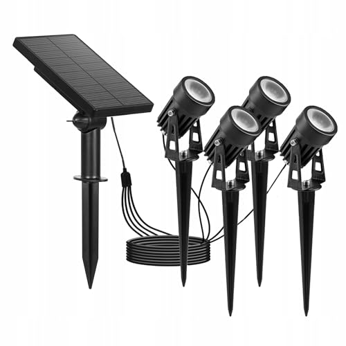 Solarleuchten für Garten im Freien, 4 Stück Stilvolle...