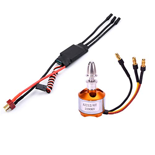 Fpvking 2212 2200Kv Brushless Motor+Sg90 9G Micro Servo+ New 30A Esc Electric Speed Controller+6035 Propeller For Rc Fixed Wing Plane Helicopter thumb #5