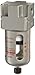 SMC AF20-02C-C Compressed Air Filter, Removes Particulate, Polycarbonate Bowl with Bowl Guard, Float Auto Drain (N.C.), 5 Micron, 53 scfm, 1/4" BSPT