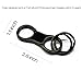 Lancher Key Chain Double Key Clip Quick Release (2 Extra Key Rings and Gift Box) Car Keychain for Man and Women-Black