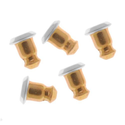 Beautiful Bead 50pcs Gold Tone Hypo Allergenic Bullet Clutch Earring Back
