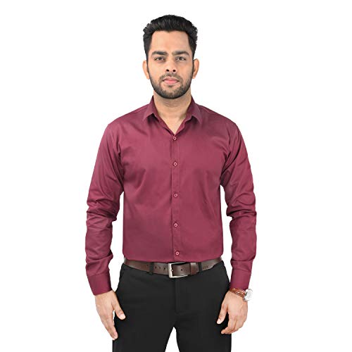 Image of Combo of Men Casual Cotton Full Sleeves Formal Regular Slim Fit Plain Office Shirts
