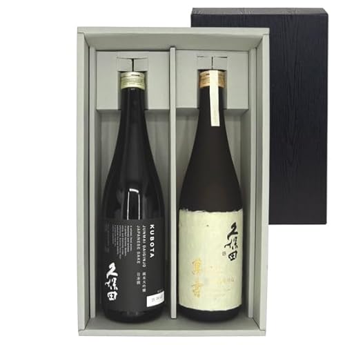 久保田セット 久保田 純米大吟醸 黒&久保田 純米大吟醸 萬寿 自社酵母仕込 720ml 2本 ギフトボックス入り 日本酒 飲み比べセット