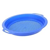 ZUNOXAZ Sand aus Sicherem Kunststoff Leichtes Tragbares Strand Sandsieb für Interaktives und Sandfiltration für Strand und Sandkasten Blau