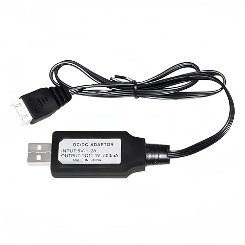 11.1V XH-4P 800mah USB Charger Cable for 11.1V 3S 3 Cell Lipo Battery RC Toys,Splatter Ball Gun, RC Car, RC Boat,RC Trucks and RC Plane