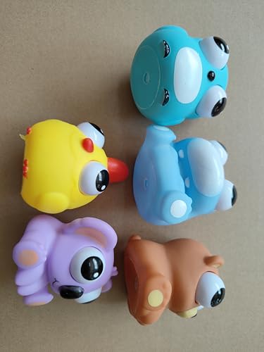 HENGBIRD 5 Stück Tiere Stress Spielzeug Lustig Augen Out Squeeze Spielzeug quetsch Anti Stress Spielzeug Kinder stressball Anti Stress Tier Erwachsene Squishy Toy, Kindergeburtstag gastgeschenke