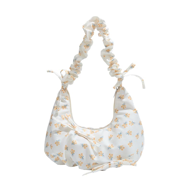 Purse Shoulder Bag Nylon Clutch Handbag Underarm Dumpling Bag for Women