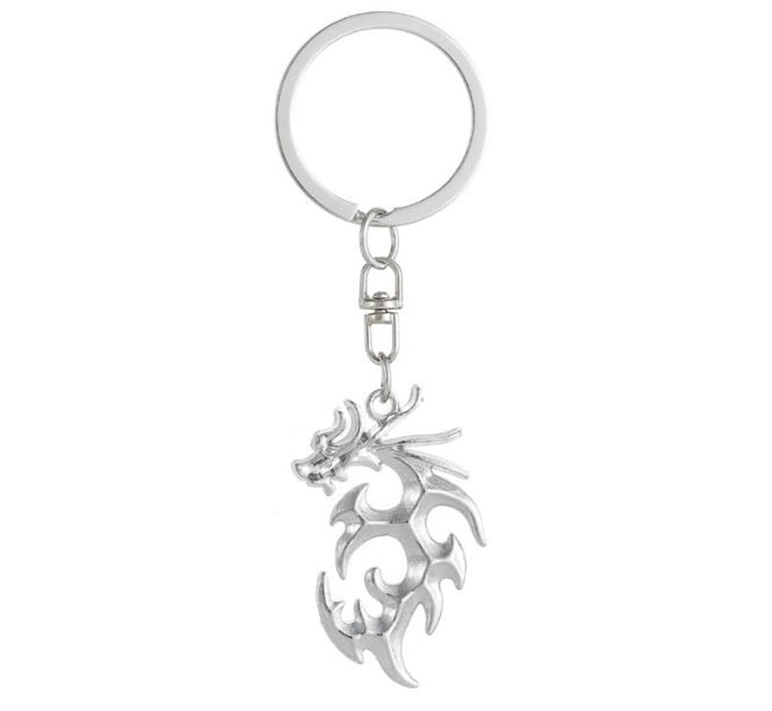 shilipu Dragon Flame keychain Dragon Keychains Key Ring Metal Key Holder Car Handbag Wallet Jewelry Accessories