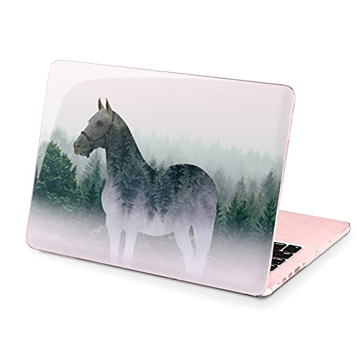 Lex Altern Hard Case Compatible With Macbook Air 13 Mac Pro 15 Inch Retina 12 11 2020 2019 2018 2017 Print Cover Abstract Tree White Plastic Laptop Designed Forest Girl Misty Touch Bar Horse Animal #TOP2