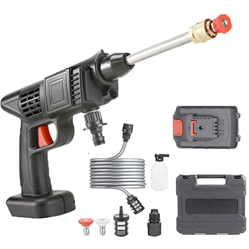 L'idropulitrice ha una pressione massima di 50 PSI, il che la rende efficace per rimuovere lo sporco più ostinato, come macchie di olio, fango e polvere da pavimenti, muri, auto, barche, mobili da giardino e così via.