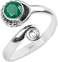Vista 29 de Anillo de dedo del pie de piedra preciosa de plata de ley 925, joyería para el cuerpo, anillo de dedo del pie de la mano de la mano de la piedra