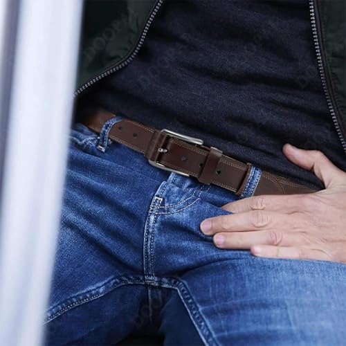 Men's Casual Belt - Vintage Antique Buckle Needle, Premium Leather For Enduring Style2