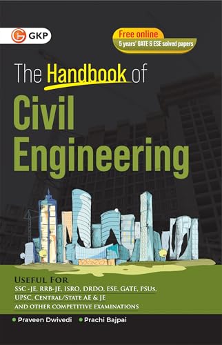 Image of GKP Civil Engineering Handbook 2025 | Complete Formula & Concept Guide for GATE, UPSC ESE, SSC JE & PSUs | Quick Revision Book for Competitive Exams