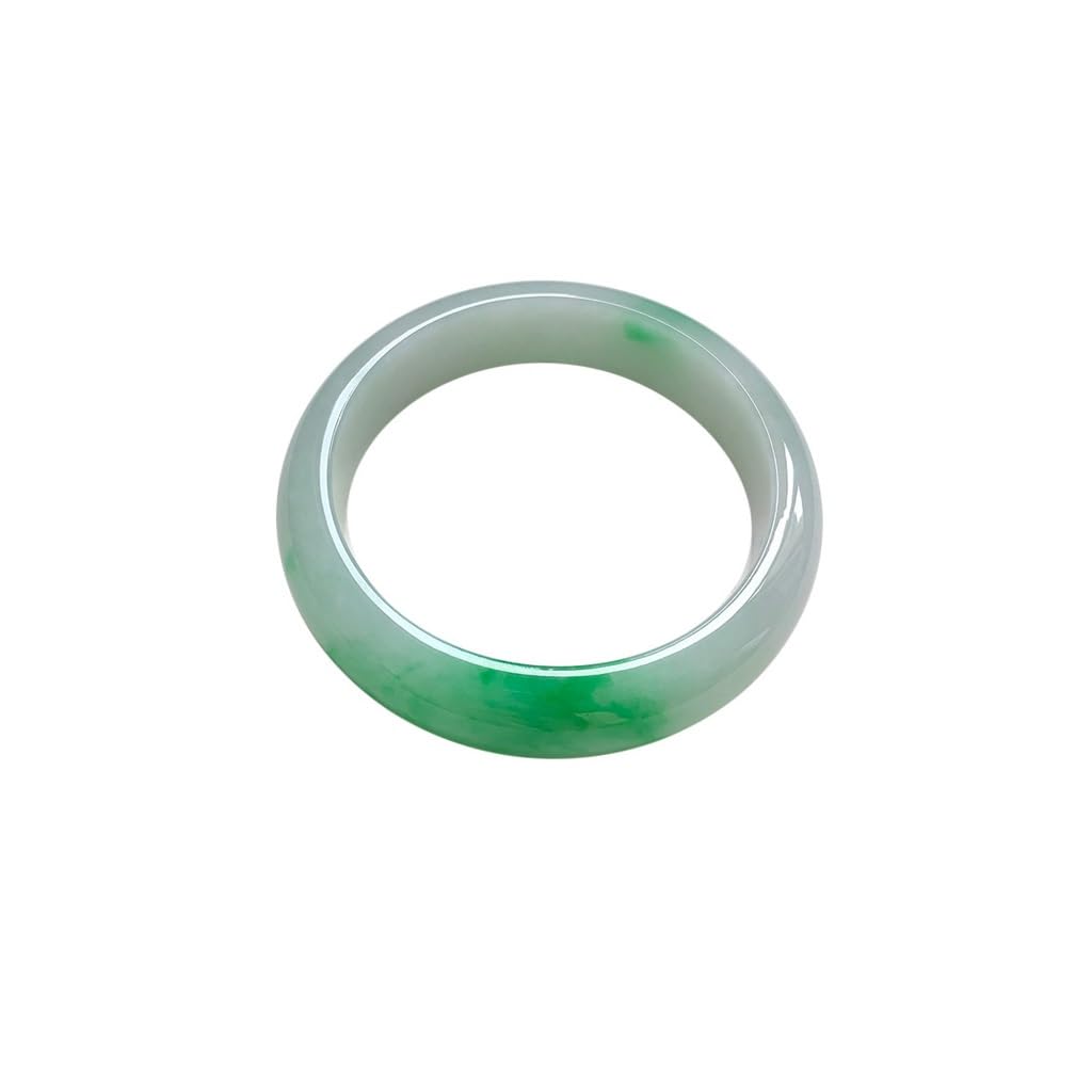Bracelet en jade vert jonc cireux glacé idéal pour valoriser votre style - 6