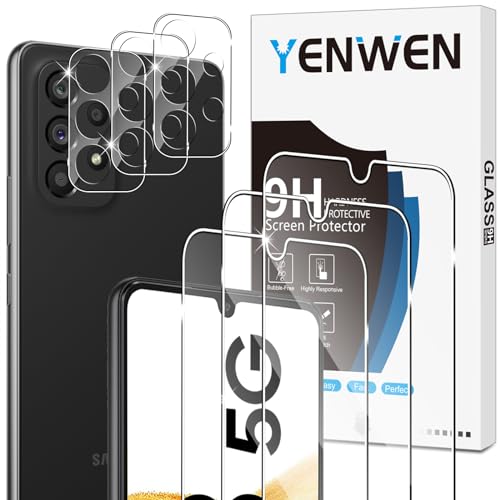Yenwen Schutzfolie für Panzerglas für Samsung Galaxy A33 5G, 3 Stück Panzer Schutz Glas mit 3 Stück Kameraschutz, 9H Härte Handy Folie Anti- Kratzer Schutzglas HD Klar Displayschutz Yenwen Schutzfolie für Panzerglas für Samsung Galaxy A33 5G, 3 Stück Panzer Schutz Glas mit 3 Stück Kameraschutz, 9H Härte Handy Folie Anti- Kratzer Schutzglas HD Klar Displayschutz