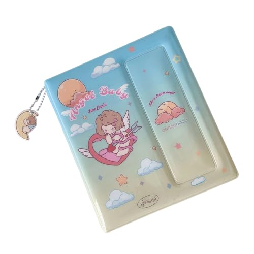 Álbum de fotos de 6 pulgadas, 20 bolsillos, carpeta de tarjetas fotográficas, colección de tarjetas fotográficas, organizador portátil para tarjetas adhesivas y notas, resistente al agua