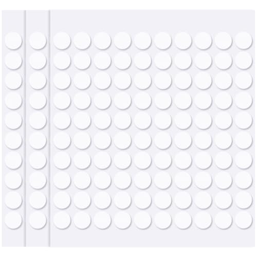 Image of SmallCat 300pcs Foam Dual-Adhesive Dots, Self-Adhesive Mini Foam Dot Circles, Round EVA Tape for Wall Decoration Poster Greeting Cards Birthday Cards Invitation DIY Crafts- White