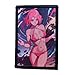 Anime Pink Hair Morale Patch Removable Hook and Loop for Molle Gear, Operator Hat, Rucksack, Pack Bag, Backpack, Made in The USA