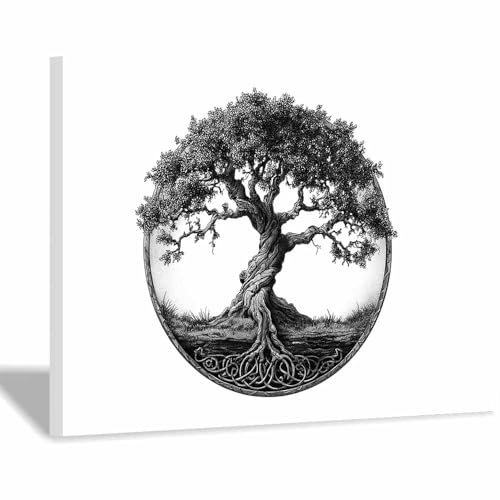 Peinture murale arbre de vie moderne pour créer une ambiance zen au bureau