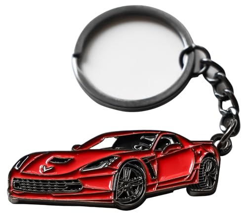 Image of C7 Corvette, Sweet Corvette key chain, C7 Vette accessories, Vette keychain, Metal Material, Corvette gifts