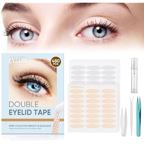 Invisible Eyelid Tape for Hooded Eyes – Double Eyelid Lifter Strips for Droopy or Uneven Eyelids, Ultra-Thin & Breathable, Instant Eye Lift Tape for a Natural, Youthful Look Cover