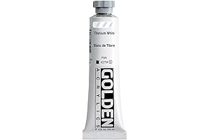 Golden Heavy Body Acrylic Paint, Titanium White, 2 fl. oz. Tube