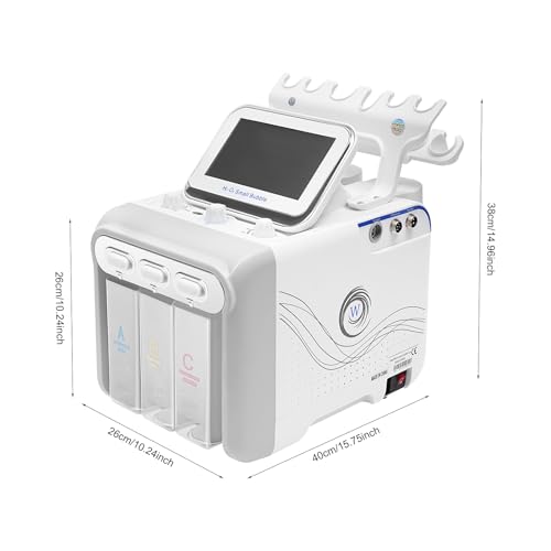 Bacocoo 6-in-1 Hydrogen Oxygen Facial Machine, Professional Blackhead Removal, Deep Cleansing & Hydration, Whitening Skin Care Device, SPA Beauty Tool with 6 Pro Heads. (110V 80W, White) - Image 10