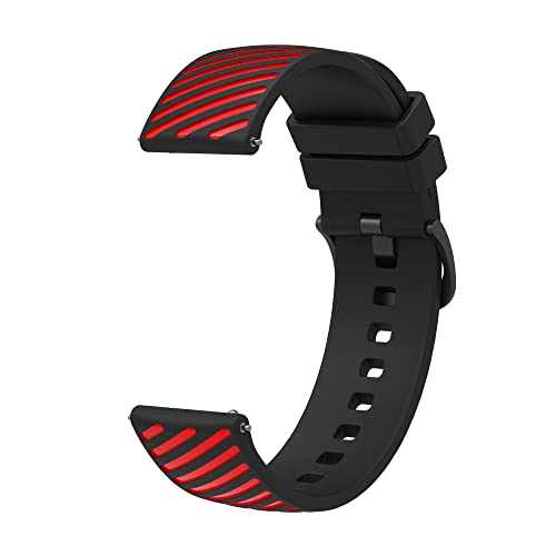 Correa rápida silicona para reloj 22 mm dos tonos miniatura 4