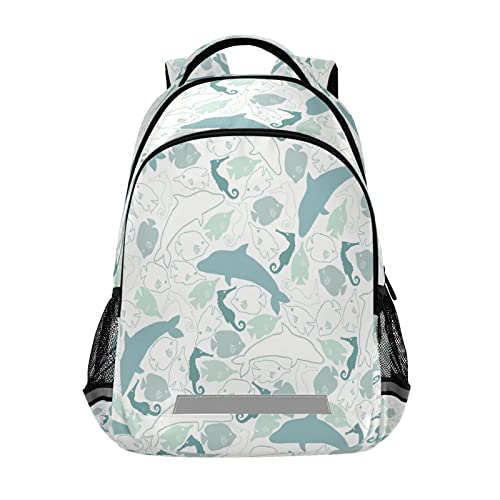 Sac pour scolaire filles et garçons à motif marin pour l'école