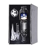 Glass Honey Collector Portable Straw with Titanium Tip Thread Nectar Kit