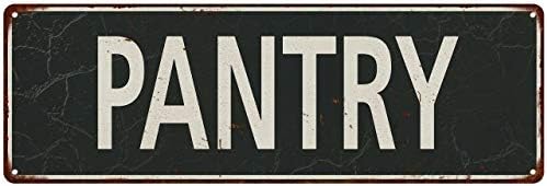 Letrero de despensa Vintage Decor Signs Wall Art Placa Decoración Regalo Letrero de Metal 6 x 18 Acabado Mate Metal 106180062035
