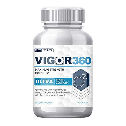 Vigor 360 Ultra Testo Complex - Vigor 360 Ultra Capsules Elite Series - Vigor 360 Pastillas (60 Pills - 1 Month Supply)
