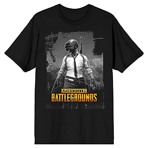 Bioworld Playerunknown’s Battlegrounds PUBG Welder Man Men’s Black Graphic Tee-3XL
