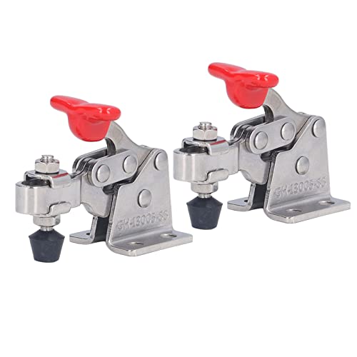 Toggle Clamp, 150lb Holding Capacity Heavy Duty Quick Release Vertical Toggle Clamp Easy to Control Adjustable Opening for Sheet Metal Fixing