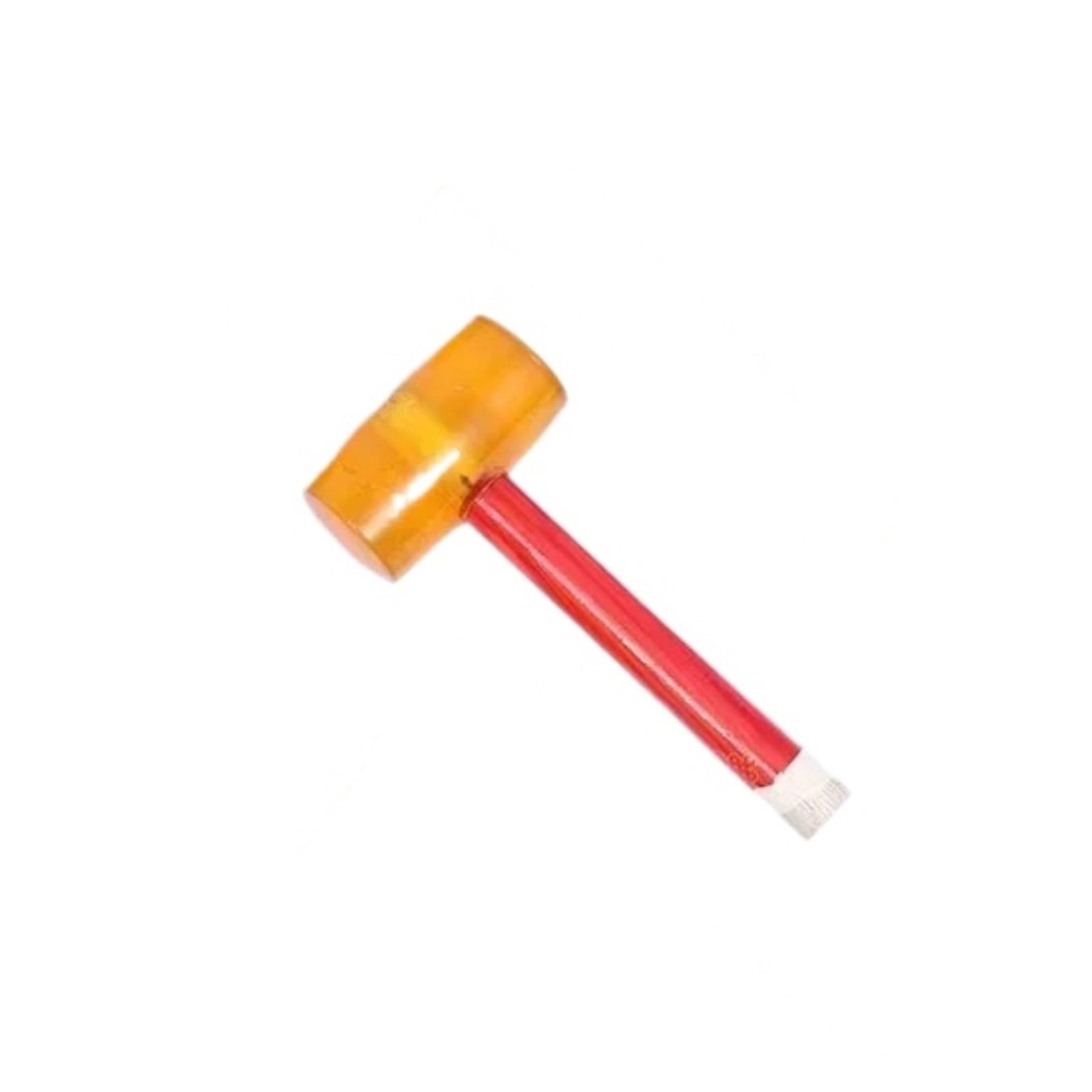 Wuyxto Orange-1500 Rubber Mallet Lightweight Double Face Hammer Mounting With Wood Non-Slip Handle For Woodworking