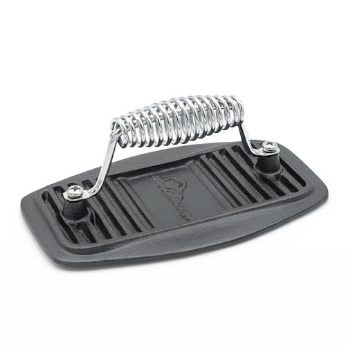 BBQ Dragon Cast Iron Grill Press – Heavy Duty 2.9 lb...